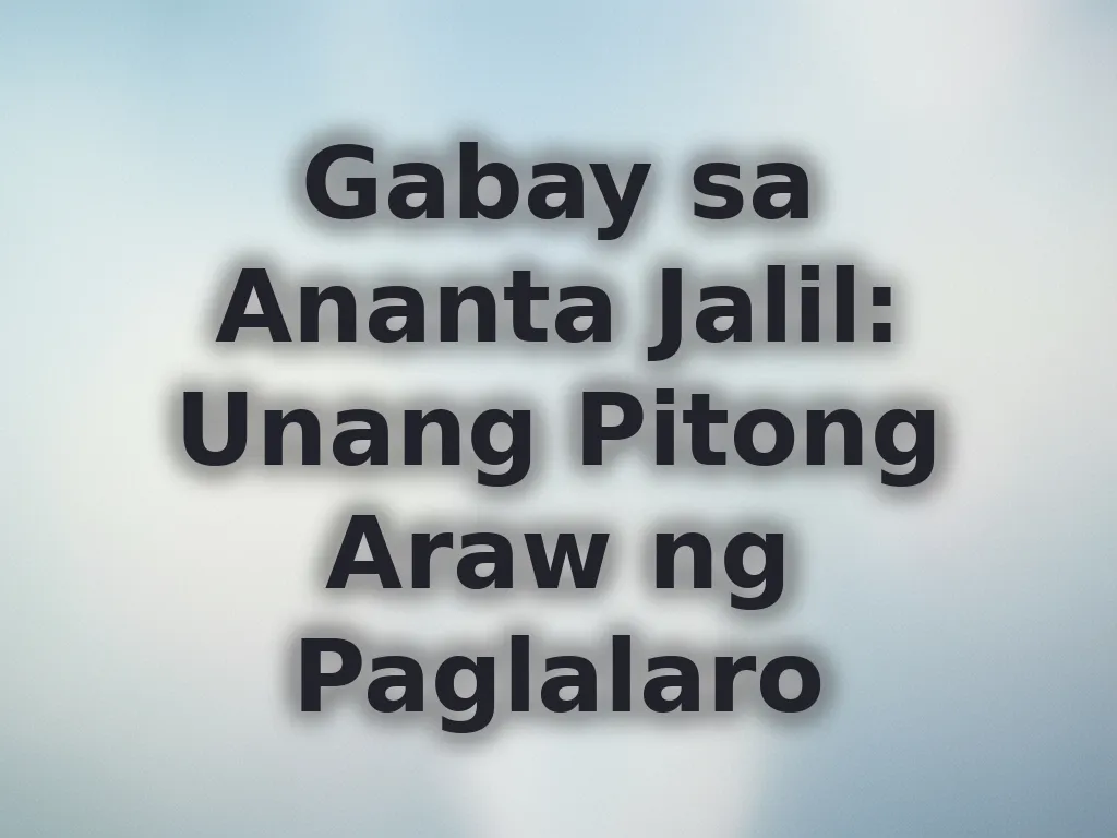 Unang pitong araw na plano
